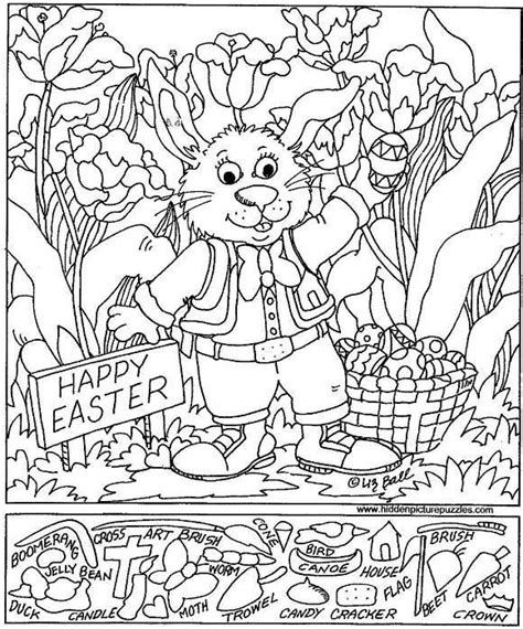 free printable hidden pictures easter