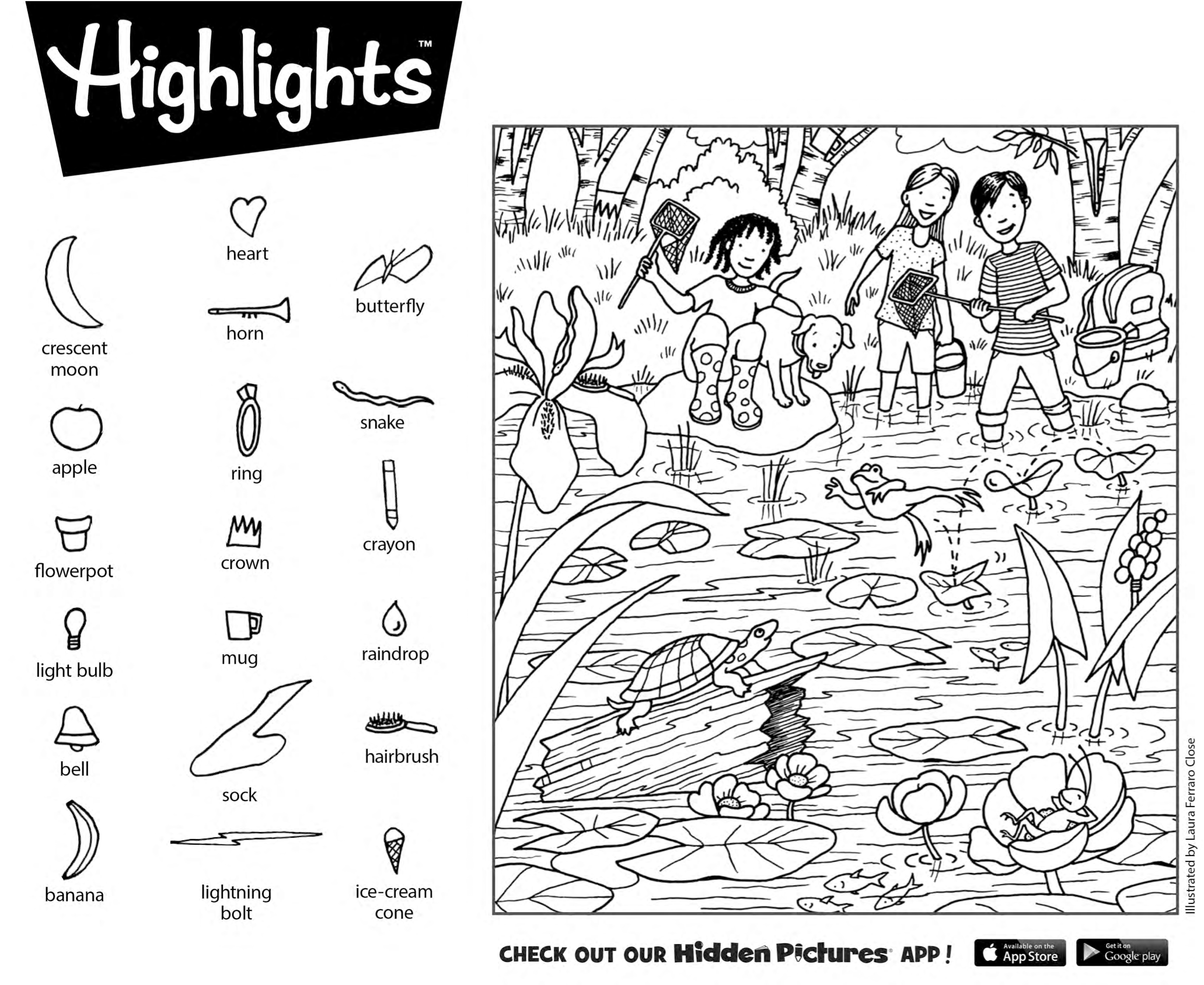 free printable hidden pictures pdf