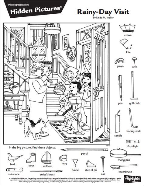 free printable hidden pictures pdf