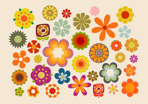 free printable hippie flowers