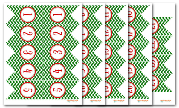 free printable holiday numbers