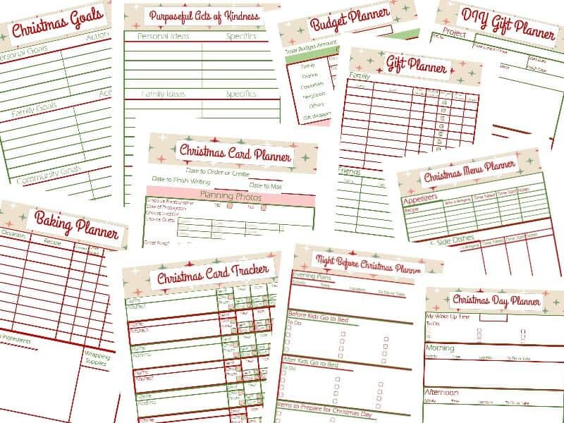 free printable holiday organizer