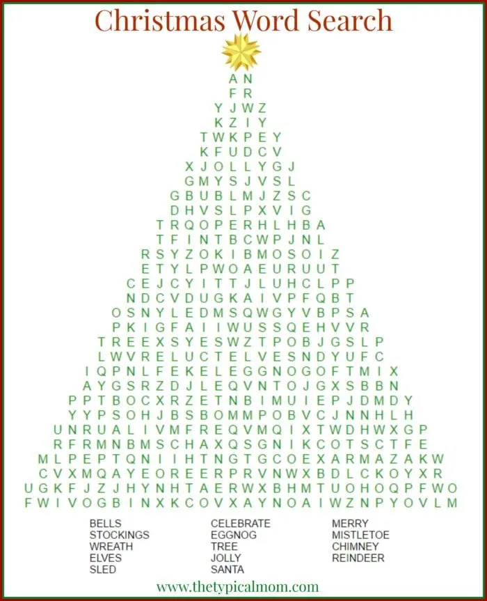 Christmas Printables Games: 40 FREE Christmas Games to Print ...