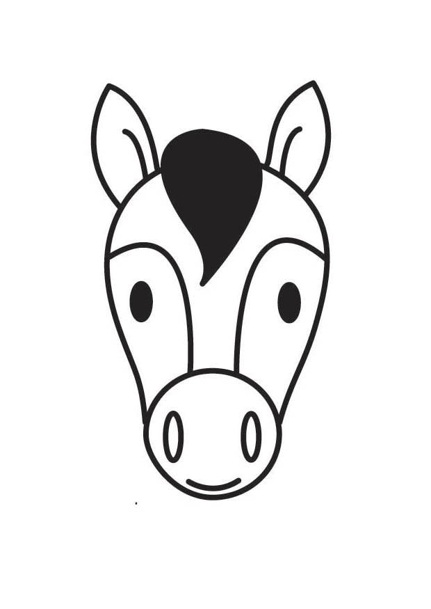 free printable horse head coloring pages