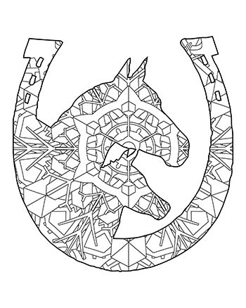 free printable horse mandalas