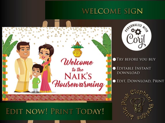 free printable housewarming banner