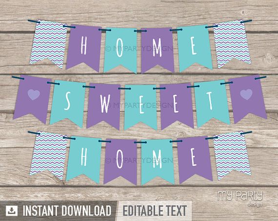 free printable housewarming banner