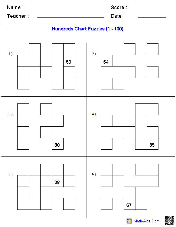 Hundreds Chart | Dynamically Created Hundreds Charts