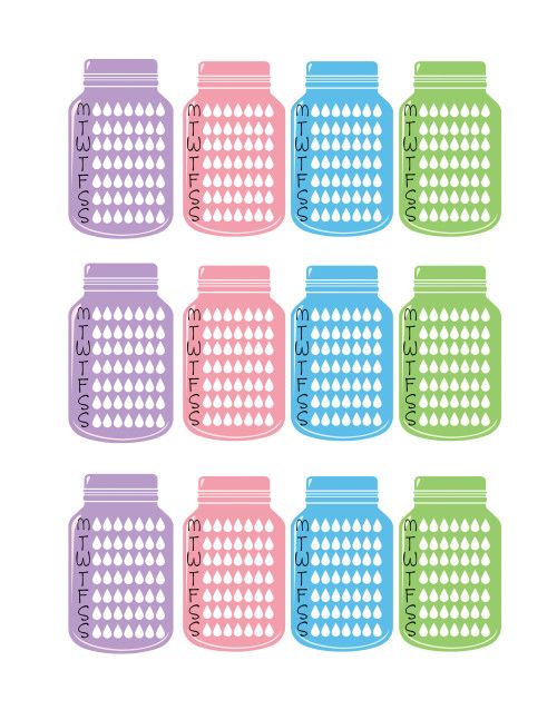 Free Hydrate Planner Stickers!