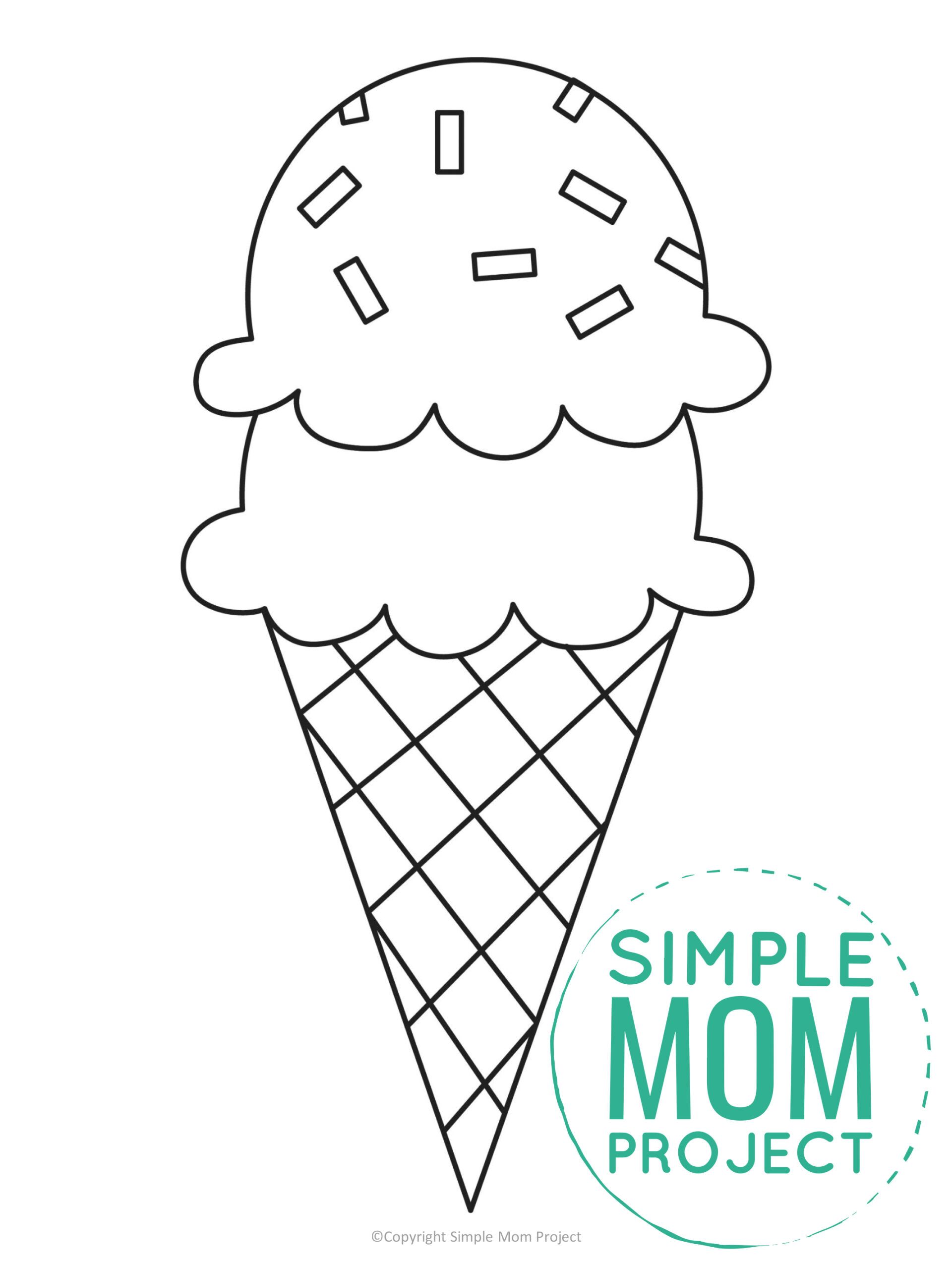 Free Printable Ice Cream Template