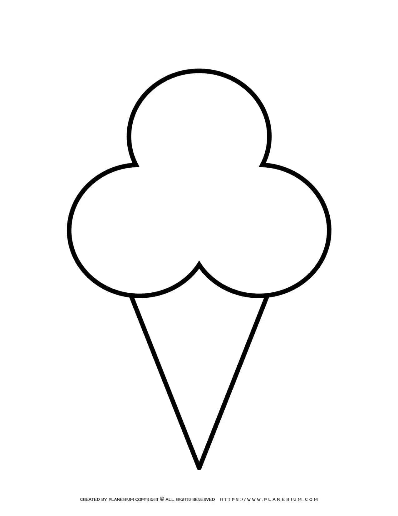 free printable ice cream cone images
