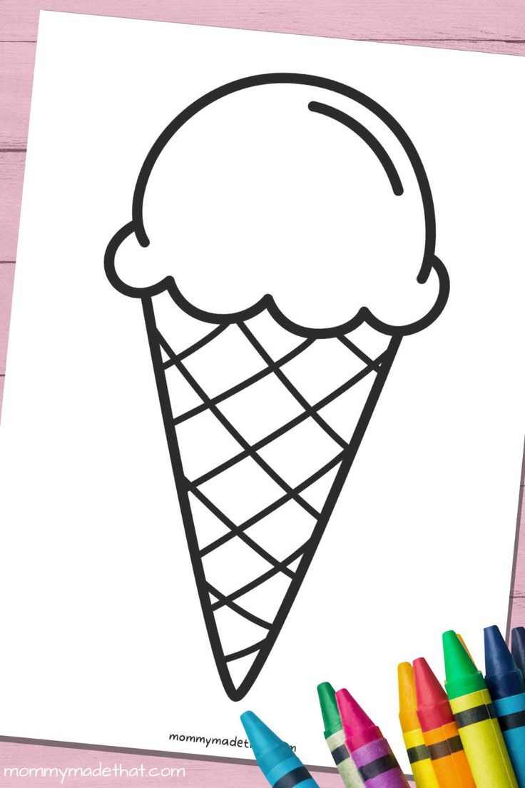 free printable ice cream cone images