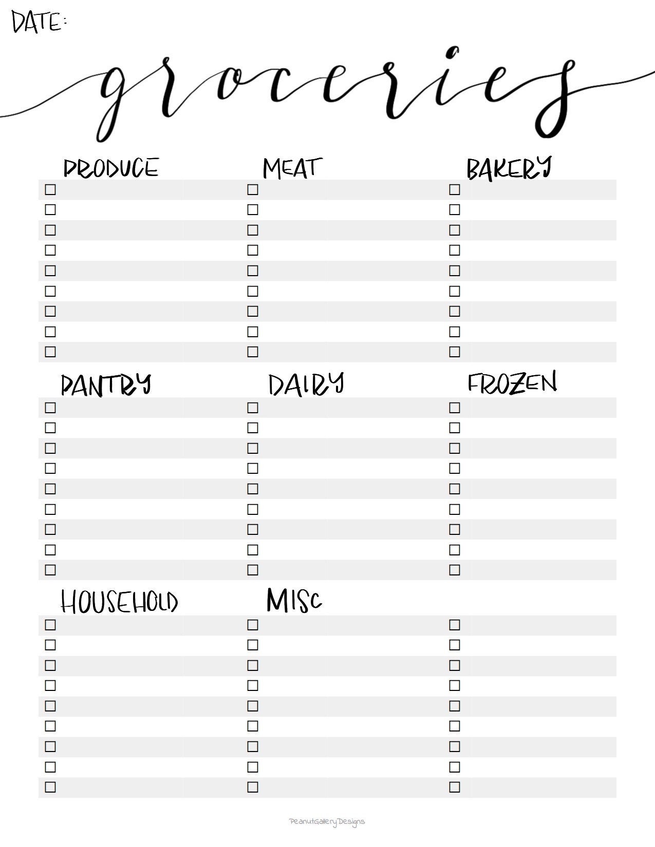 free printable indian grocery list