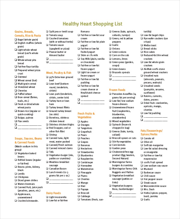 free printable indian grocery list