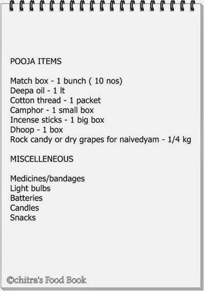 free printable indian grocery list