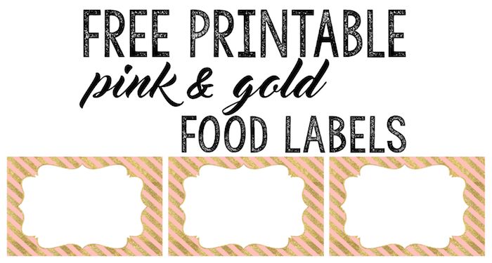 free printable ingredient labels