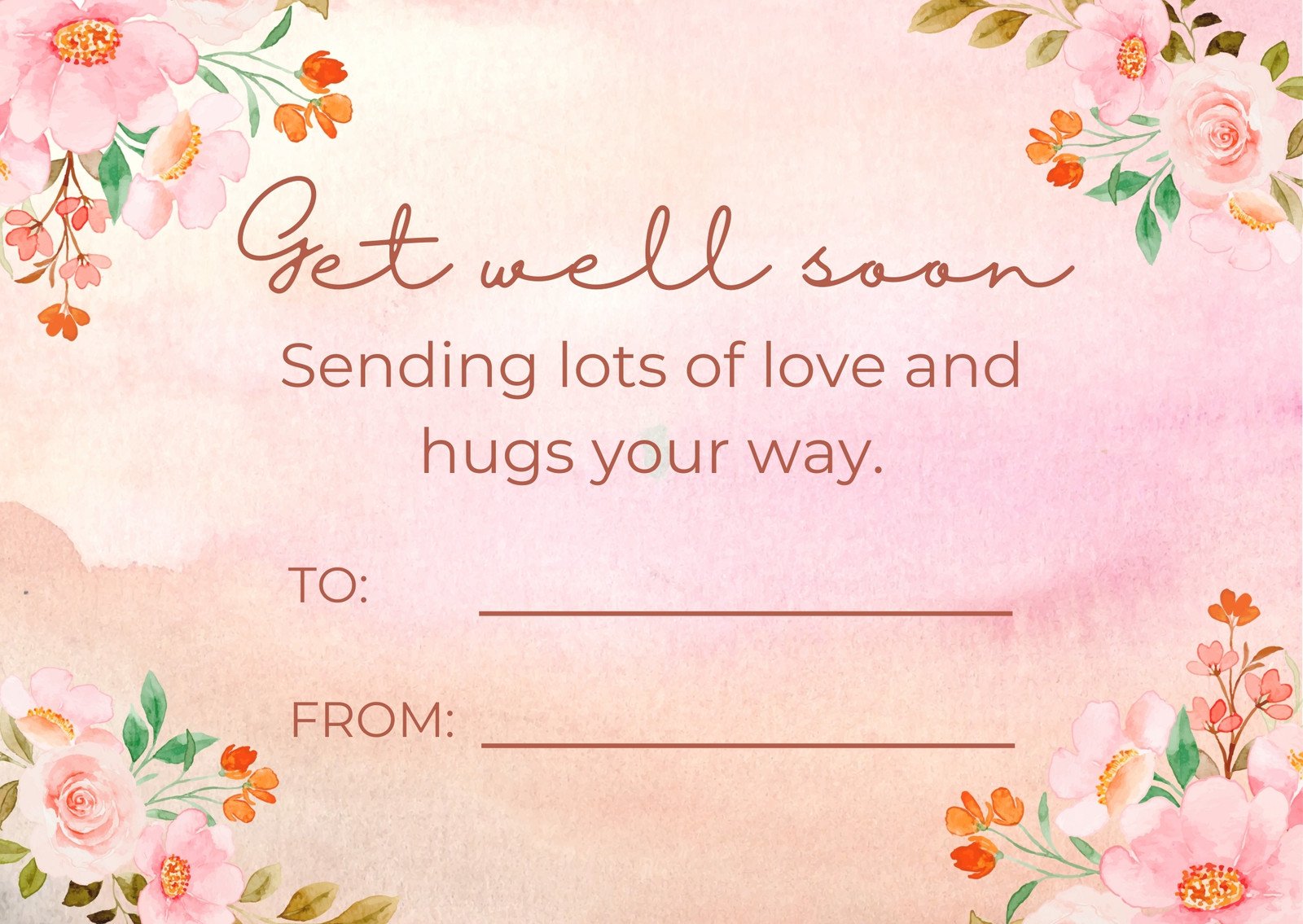 Free printable, customizable encouragement card templates 