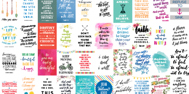 Motivation Monday - Celebrating 100 Inspirational Printables