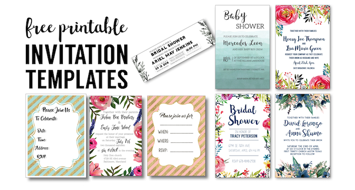 Party Invitation Templates Free Printables - Paper Trail Design - Worksheets Library party-invitation-templates-free-printables-paper-trail-design-worksheets-library