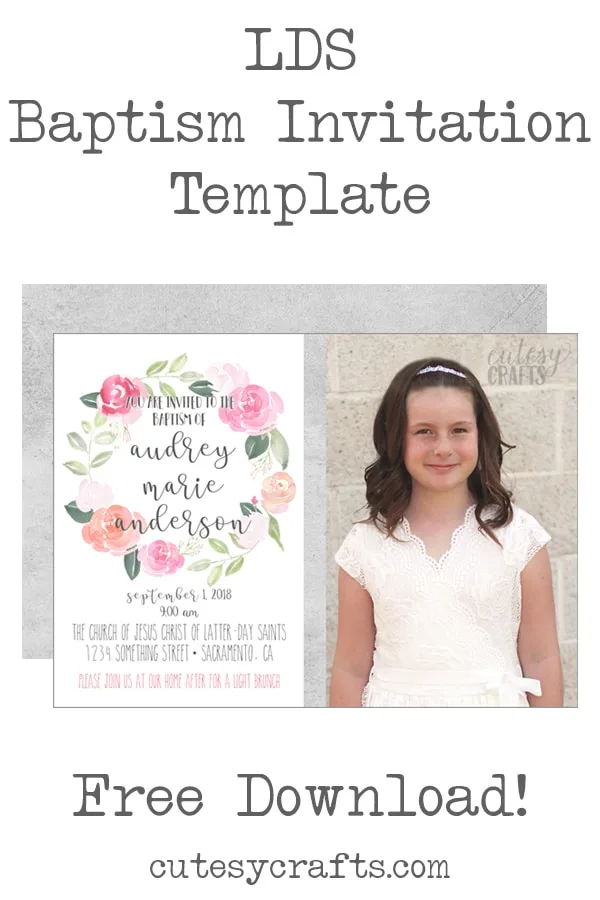 free printable invitation templates baptism