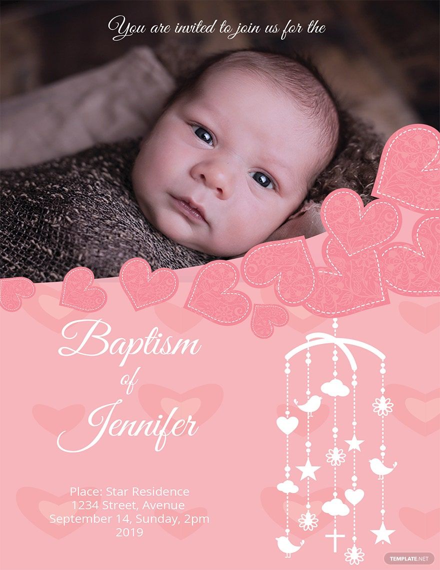 Baptism Invitation Templates in Publisher - FREE Download ...