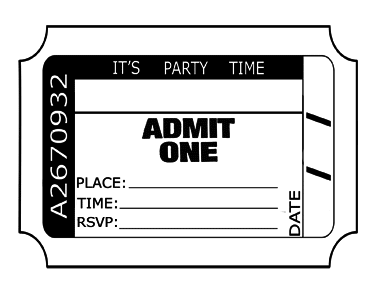 free printable invitation tickets