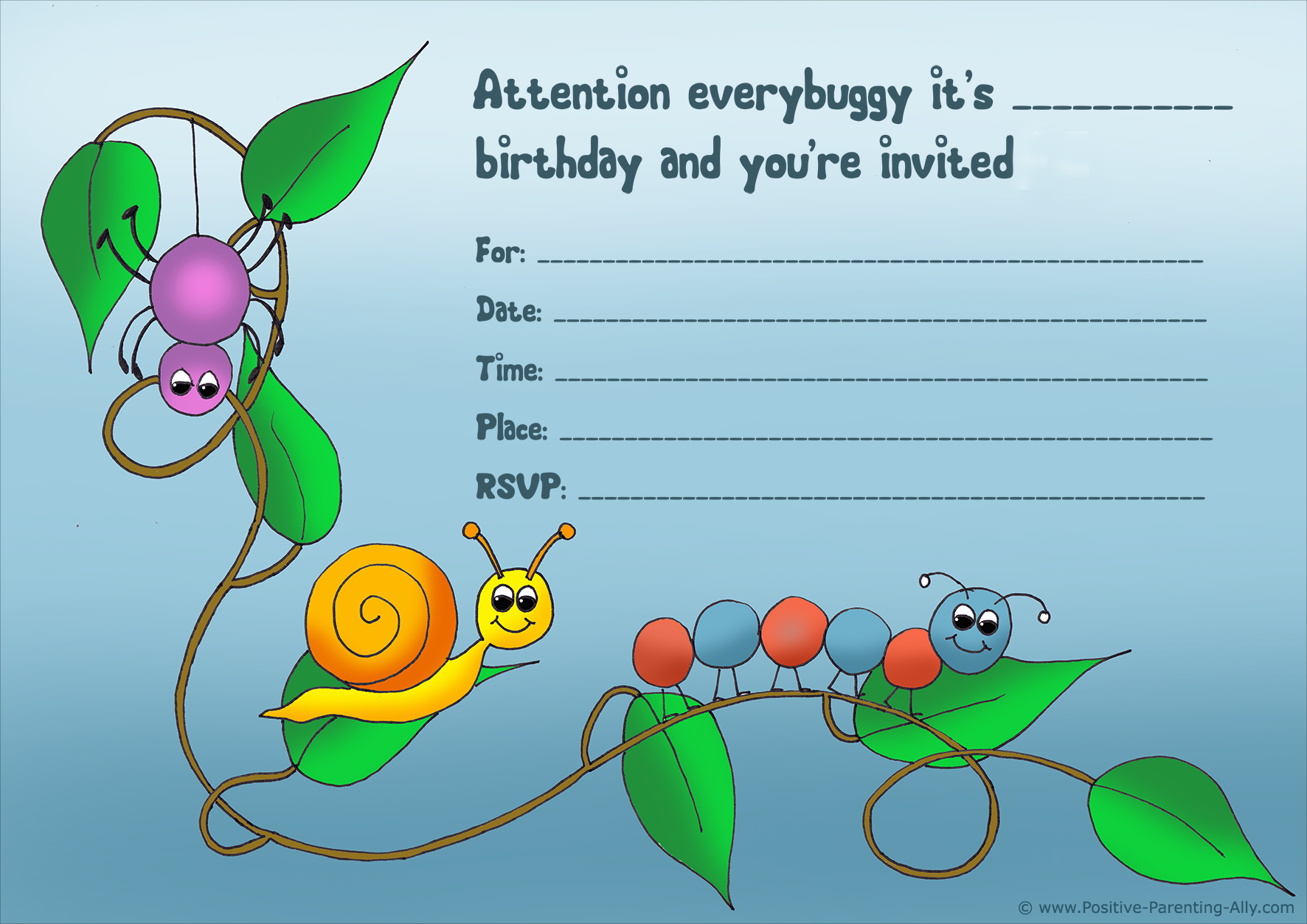 free printable invitations for a birthday party