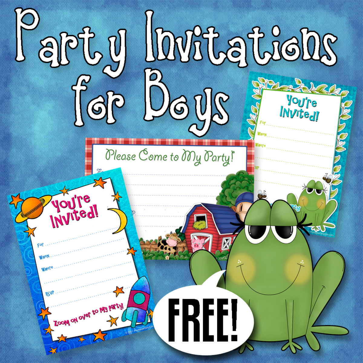Free Printable Boys Birthday Party Invitations - HubPages
