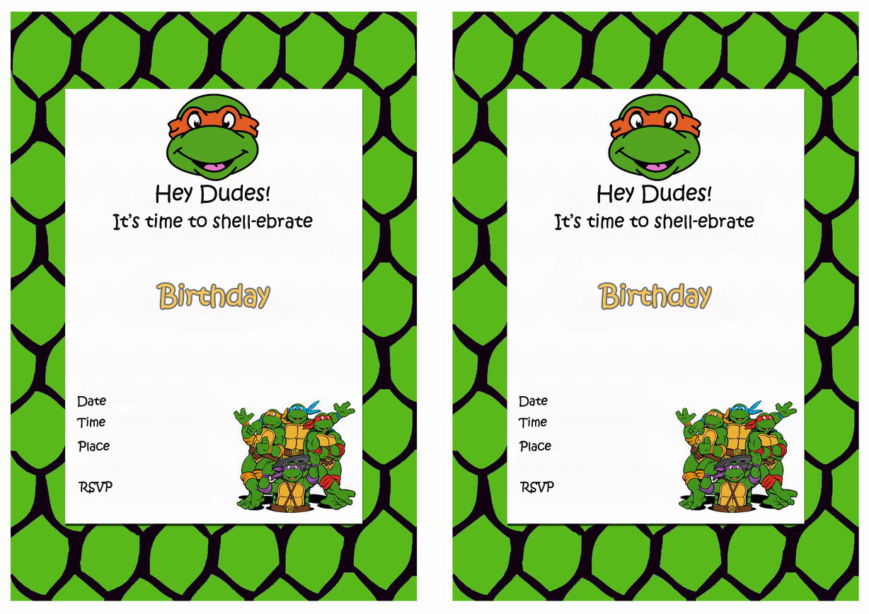 Teenage Mutant Ninja Turtles Birthday Invitations – Birthday Printable - Worksheets Library teenage-mutant-ninja-turtles-birthday-invitations-birthday-printable-worksheets-library