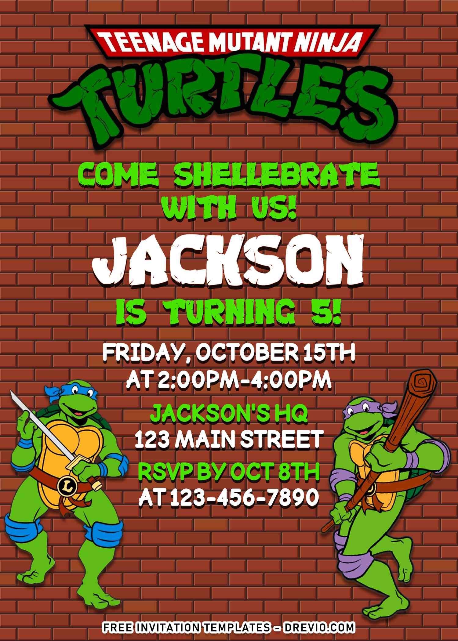 8-totally-awesome-teenage-mutant-ninja-turtles-invitation-templates-worksheets-library for Free Printable Teenage Mutant Ninja Turtles Birthday Invitations 8+ Totally Awesome Teenage Mutant Ninja Turtles Invitation Templates - Worksheets Library for Free Printable Teenage Mutant Ninja Turtles Birthday Invitations