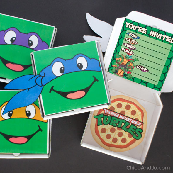 Teenage Mutant Ninja Turtles Party Favors and Invitations | Chica ...