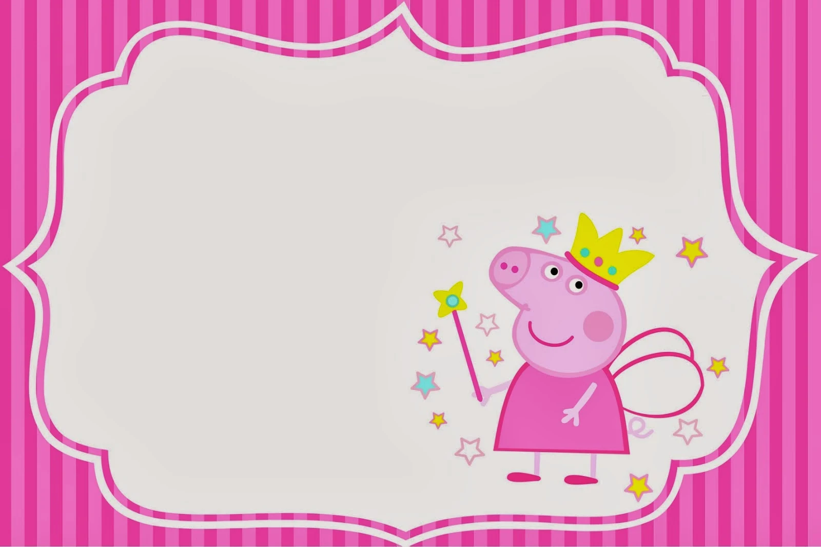 free printable invitations peppa pig