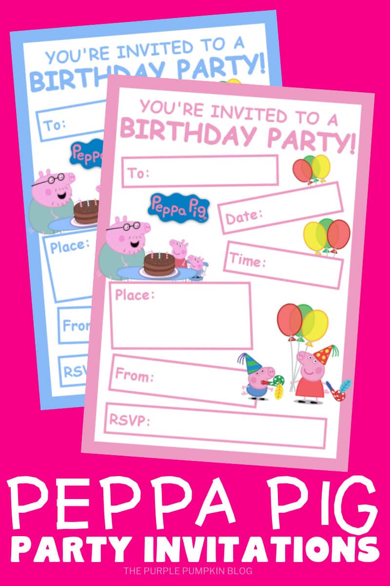 free printable invitations peppa pig