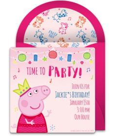 free printable invitations peppa pig