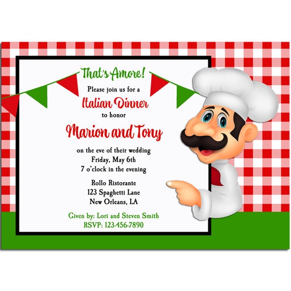free printable italian party invitations