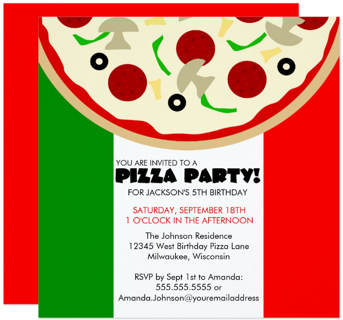 6+ Pizza Party Invitation Designs &  Templates - PSD, AI