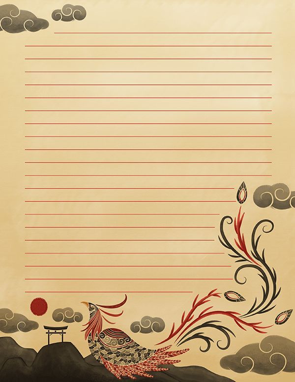 free printable japanese stationery