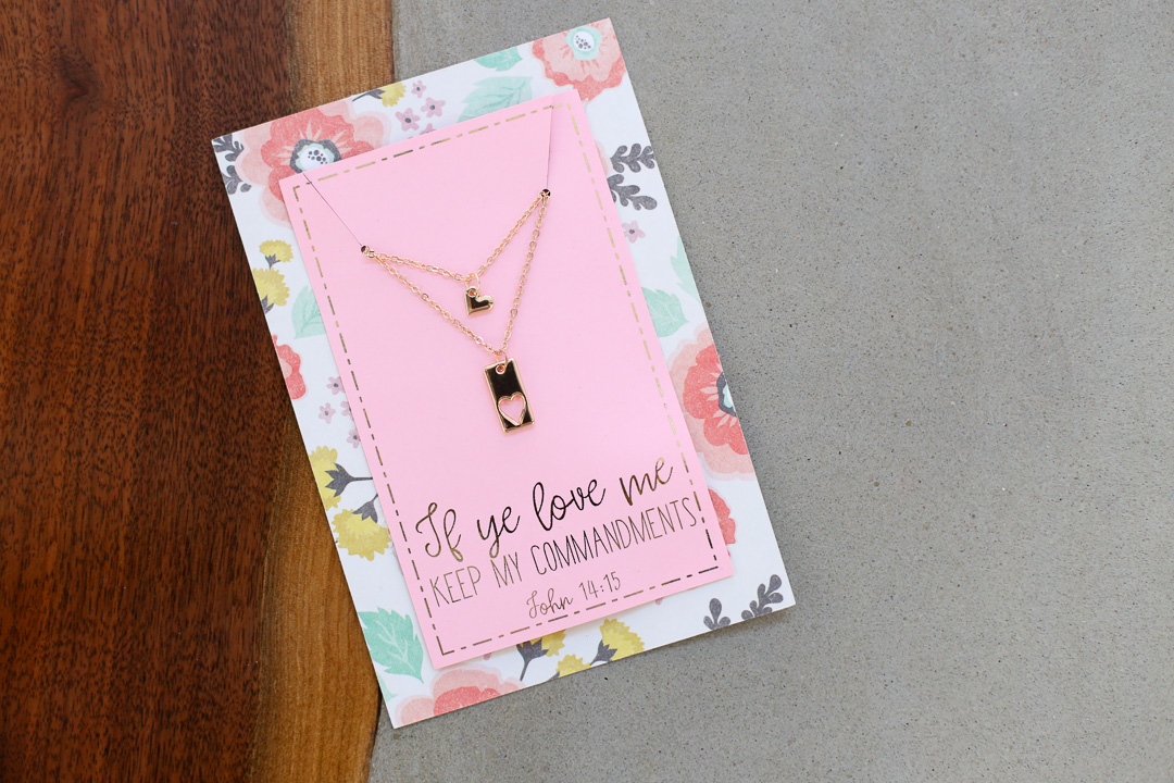 Necklace Card Printable and Cut File - Sugar Bee Crafts