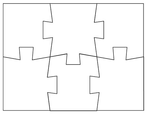 Blank Puzzle Piece Template - Free Single Puzzle Piece Images | PDF