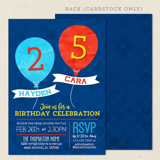 free printable joint birthday invitations