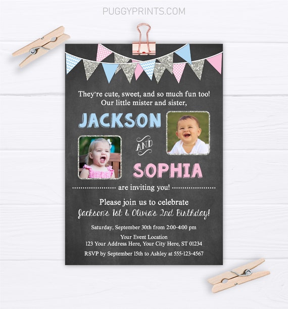 free printable joint birthday invitations