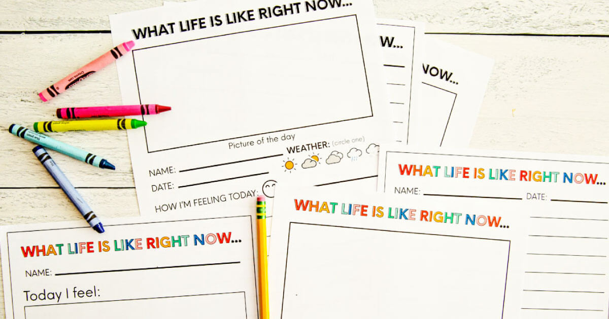 free printable journal pages for students
