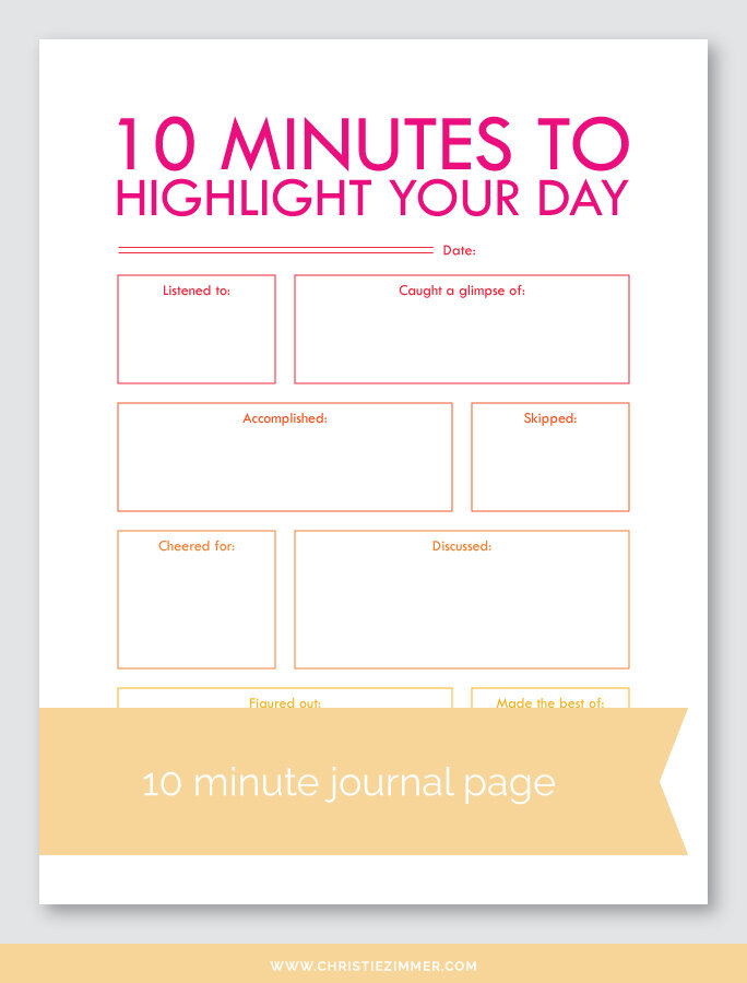 free printable journal pages for students