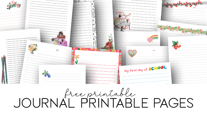Free Journal Printable Pages - Simply Love Printables