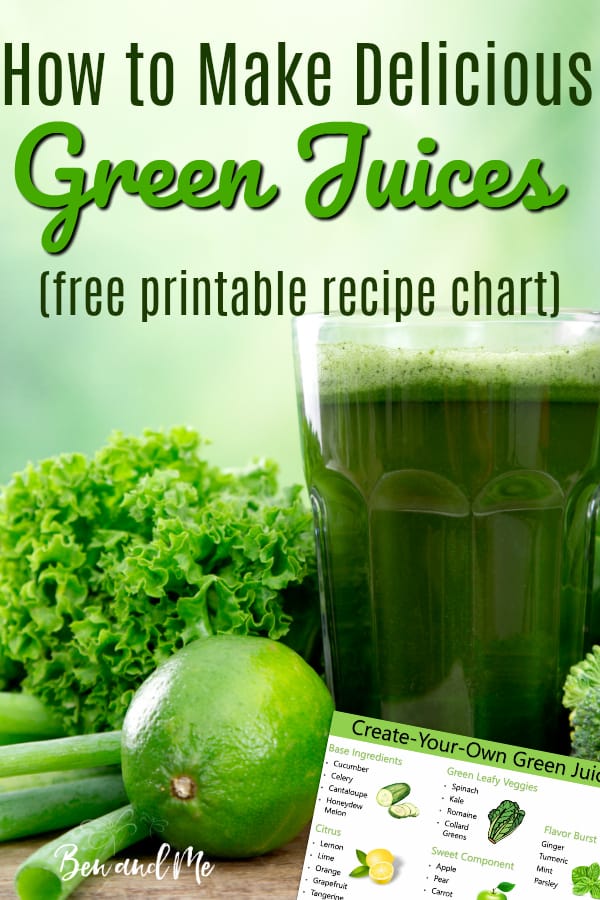 free printable juicing recipes