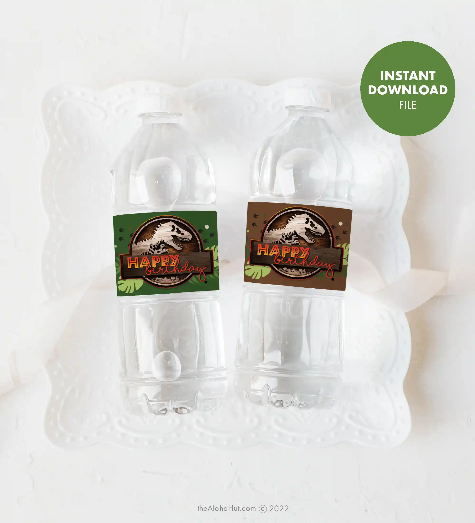 free printable jurassic world water bottle labels