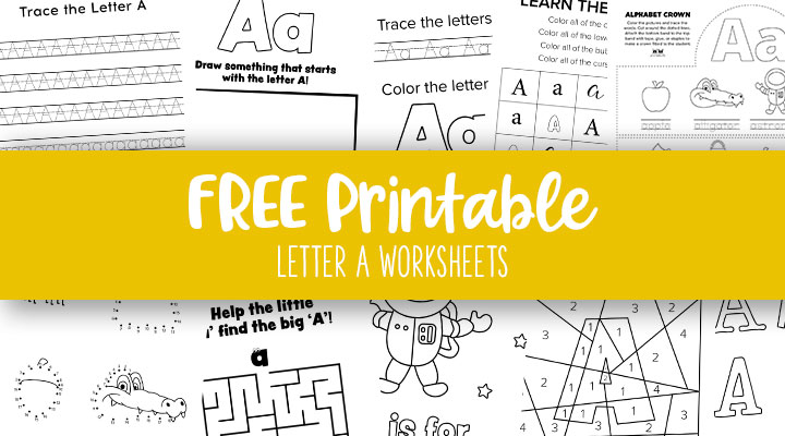 Letter A Worksheets - 50 FREE Printables | Printabulls