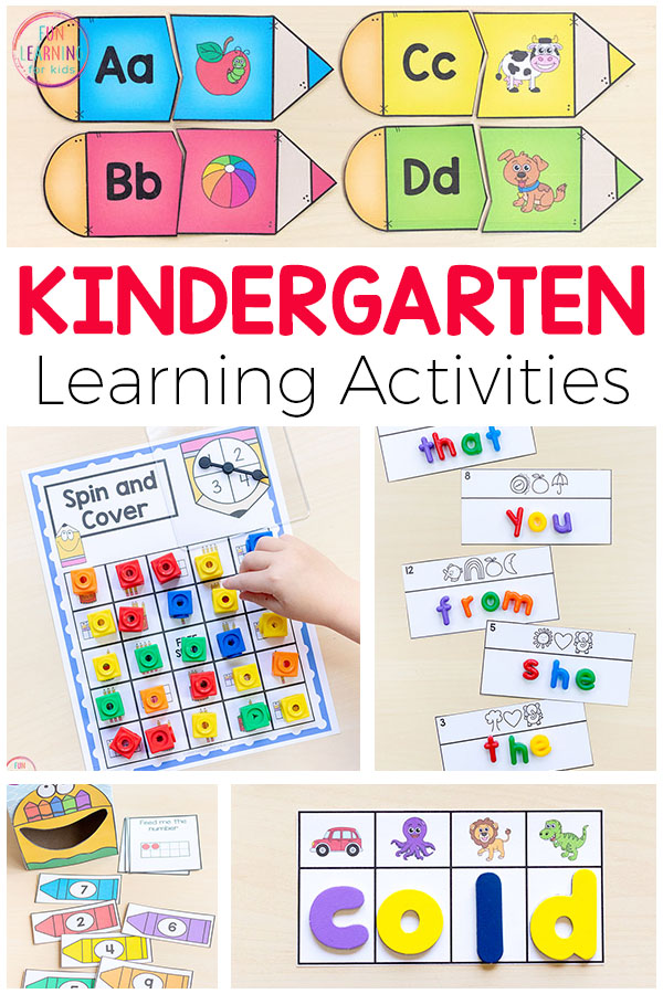 free printable kindergarten activities