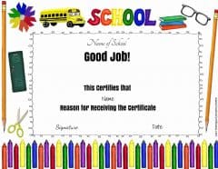 free printable kindergarten awards
