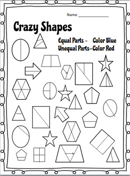 free printable kindergarten fraction worksheets